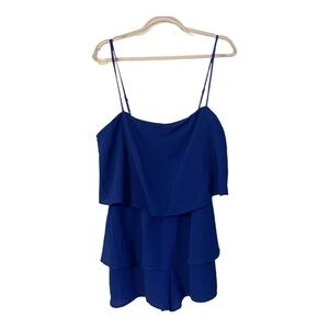 Women’s Summer lined shorts romper with spaghetti straps